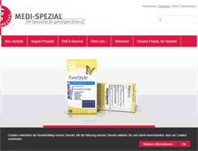 Tablet Screenshot of medi-spezial.de